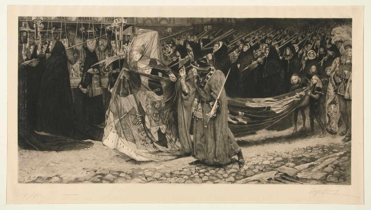 Richard Herzog von Gloucester und die Lady Anne von Leopold Flameng