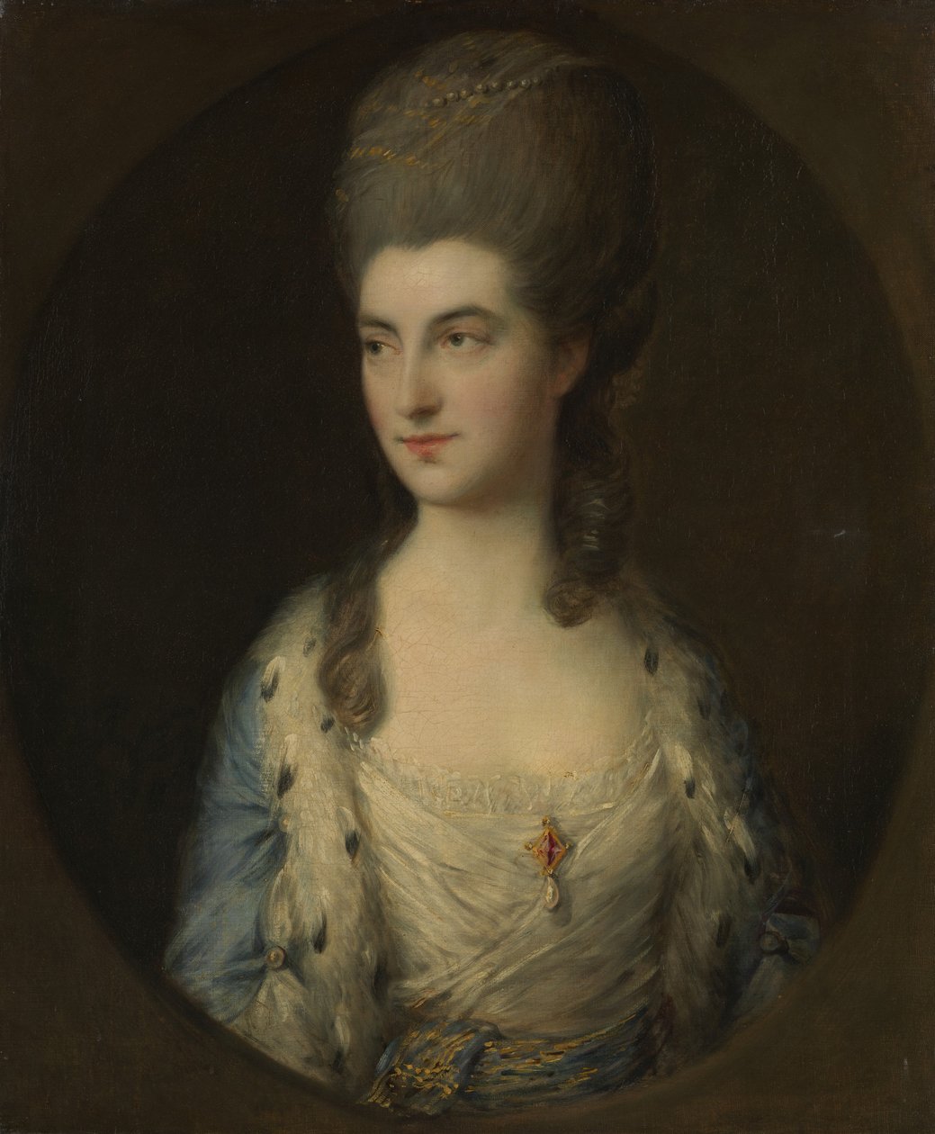 Porträt einer jungen Frau, genannt Miss Sparrow von Thomas Gainsborough