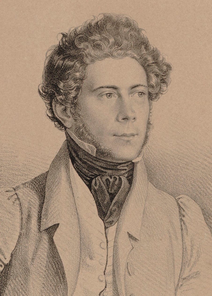 Porträt des Komponisten Joseph Lanner 1801-1843, 1830 von Unbekannt