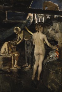 In der Sauna