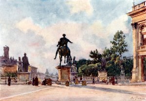 Bronzestatue von Marcus Aurelius auf dem Kapitol