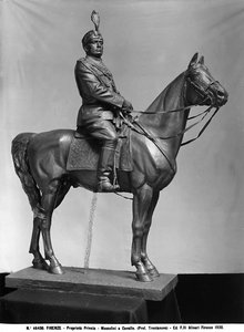 Mussolini zu Pferd, Bronzeskulptur von Raimondo Trentanove, Privatsammlung, Florenz