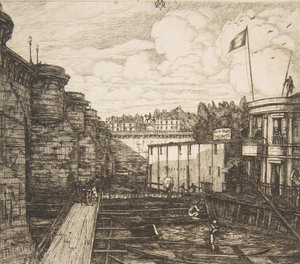 Bain-froid Chevrier Chevriers Kaltbadeanstalt, oder Die Schulbäder, Paris