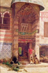 Vor der Moschee