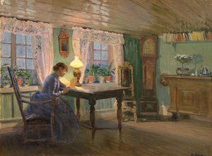 Das blaue Wohnzimmer in Fleskum