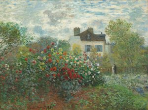 Der Garten des Künstlers in Argenteuil, eine Ecke des Gartens mit Dahlien, 1873