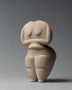Endneolithische weibliche Figur, 4500-4000 v. Chr. (Marmor)