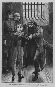 Illustration für Oliver Twist von Charles Dickens (Gravur)