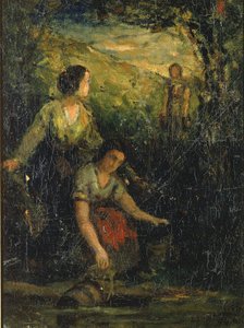 Der Trinkpool (drei Frauen am Wasser)