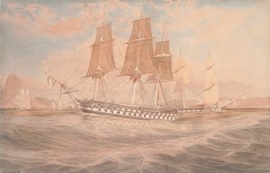 HMS Ganges und Thetis vor Rio de Janeiro