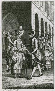 Illustration in Harriss List, Ausgabe von 1773