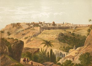 Jerusalem von der Straße nach Bethanien