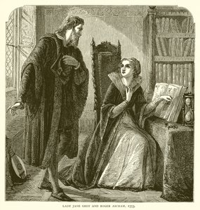 Lady Jane Grey und Roger Ascham, 1553