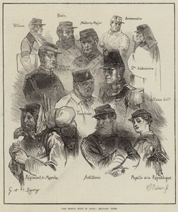 Die französische Belagerung von Paris, Militärtypen