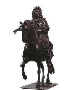 Reiterporträt von König Ludwig XIV. von Frankreich (Bronzeskulptur)