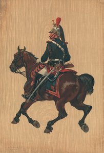 Unbekannter Soldat zu Pferd