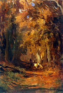 Wald im Herbst um 1870