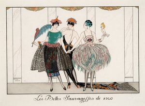 Les Belles Sauvagesses de 1920, Gravur von H. Reidel