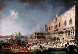 Ankunft des französischen Botschafters in Venedig, 1725-1726