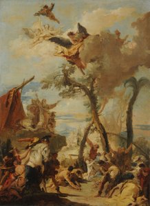 Die Hebräer sammeln Manna in der Wüste, um 1740