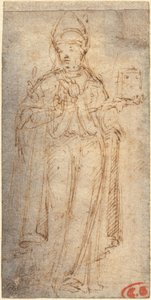Heiliger Ludwig von Toulouse mit einem Buch