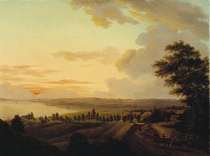 Seeländische Landschaft, Abend