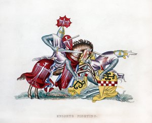 Ritter kämpfen, um 1260, 1843