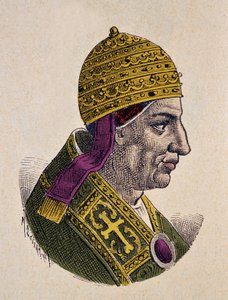 Porträt von Papst Nikolaus I. der Große (858-867)