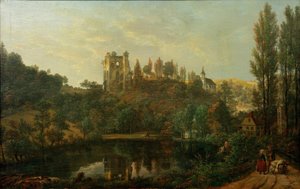 Ansicht der Schlossruine von Tharandt