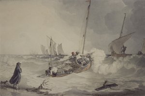 Fischerboote fahren hinaus