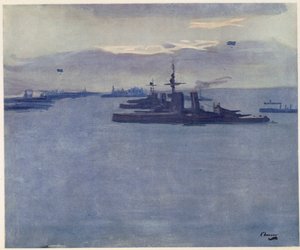 Der Firth of Forth, Wind, 1917, aus British Artists at the Front, Fortsetzung der Western Front, 1918