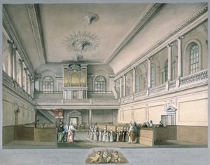 Die Kapelle des Findelhauses nach Westen blickend, 1773