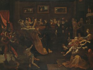 Nachtbankett und Maskerade