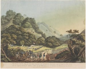 Begegnung zwischen Generalgouverneur Janssens und dem Xhosa-Führer Gaika, 1803