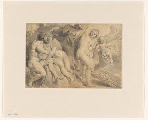 Ixion wird von Zeus und Hera getäuscht