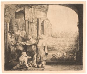 Petrus und Johannes heilen den Lahmen am Tempeltor