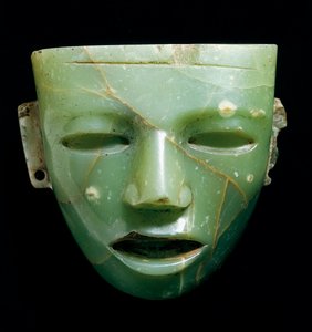 Jade-Maske (Teotihuacan-Kunst aus Mexiko, ca. 250-600)