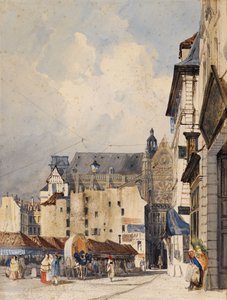 Prouvaires Straße und die Saint-Eustache Kirche von Thomas Shotter Boys