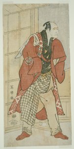 Der Schauspieler Nakajima Wadaemon als Migawari no Jizo, der Hausherr, aus Inamuragasaki in Kamakura (Nakajima Wadaemon no Kamakura Inamuragaasaki no yanushi, Migawari no Jizo)