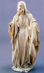 Gott der Vater, anonyme flämische Elfenbein, 1400-1425