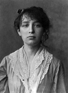 Französische Bildhauerin Camille Claudel (1864-1943) hier im Jahr 1884