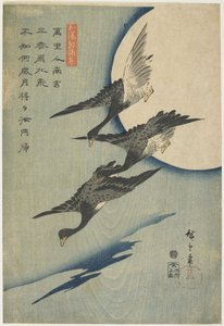 Gänse gegen den Mond, 1837-44