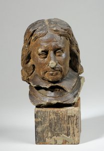 Porträt von Oliver Cromwell (Wachs & Holz)