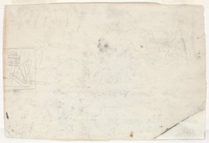 Figur zu Pferd und andere Studien [verso]