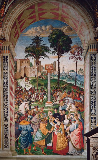 Leben von Papst Pius II (Enea Silvio Piccolomini) von Bernardino di Betto Pinturicchio