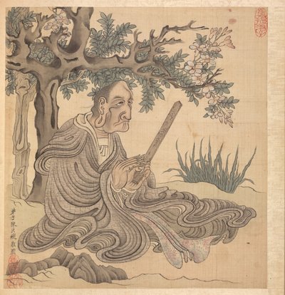 Gemälde nach alten Meistern: Ein Lohan [nach Kuan-hsiu] von Chen Hongshou