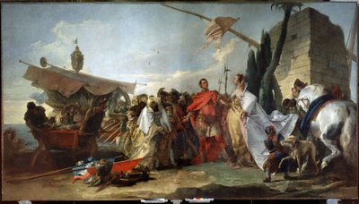 Cäsar trifft Kleopatra von Giandomenico  Tiepolo