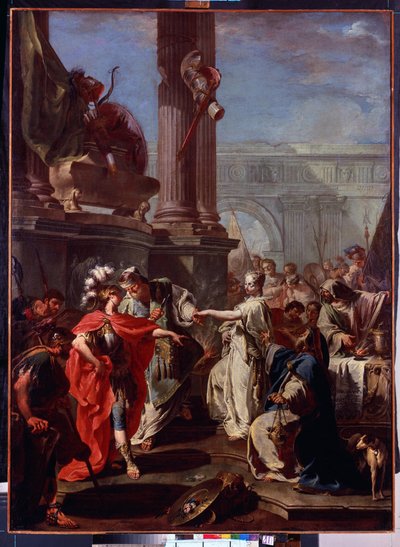 Das Opfer der Polyxena, von Giambattista Pittoni von Giovanni Battista Pittoni
