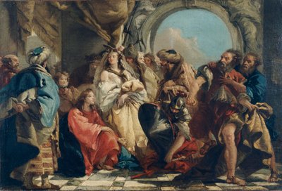 Christus und die Ehebrecherin, 1747-1804 von Giovanni Domenico Tiepolo