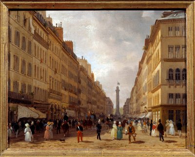 Ansicht der Rue de la Paix in Paris von Giuseppe Canella
